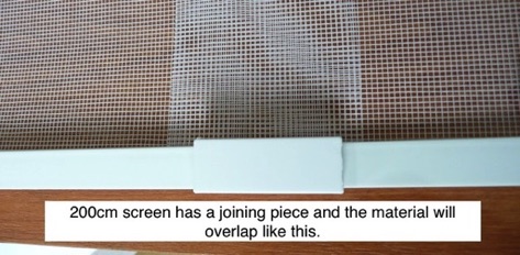 Magnetic Window Screen - close up